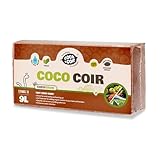 Coco&Coir 650g (9L) Kokoserde | Blumenerde aus Kokosfaser | Kokostorf | Kokoseinstreu Bodengrund für Reptilien | 100%...