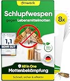 anwerk® Schlupfwespen gegen Lebensmittelmotten - 8 Karten (2 Karten à 4 Lieferungen) - Effektiv Lebensmittel Motten...