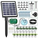 AnseTo Solar Bewässerungssystem für 2024 Neuestes Automatische Bewässerungscomputer für Garten, Balkon, Greenhouse...