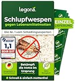 Legona® - Schlupfwespen gegen Lebensmittelmotten / 4x Trigram-Karte à 1 Lieferung/Effektive & Biologische Bekämpfung...