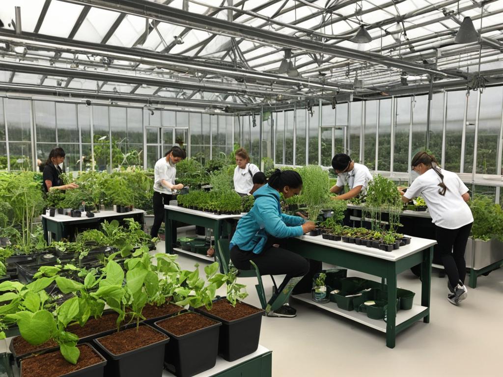 Pflanzenkultivierung in Schulen