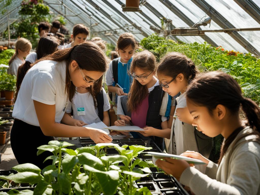 Gewächshäuser als ökologische Lehrmittel in Schulen