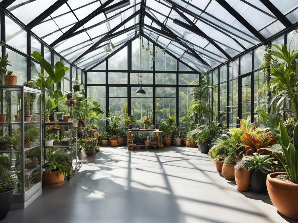 Gewächshausbau für tropische Pflanzen
