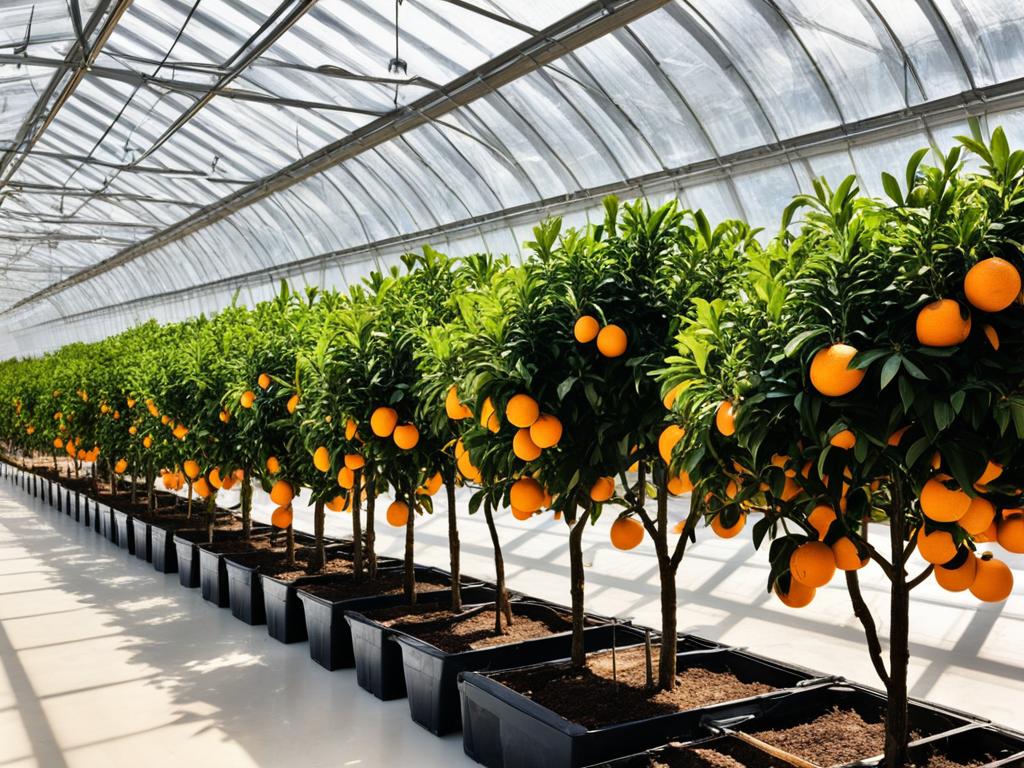 Orangen im Gewächshaus pflanzen