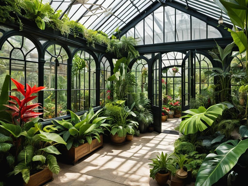 Spezielle Gewächshäuser für tropische Pflanzen