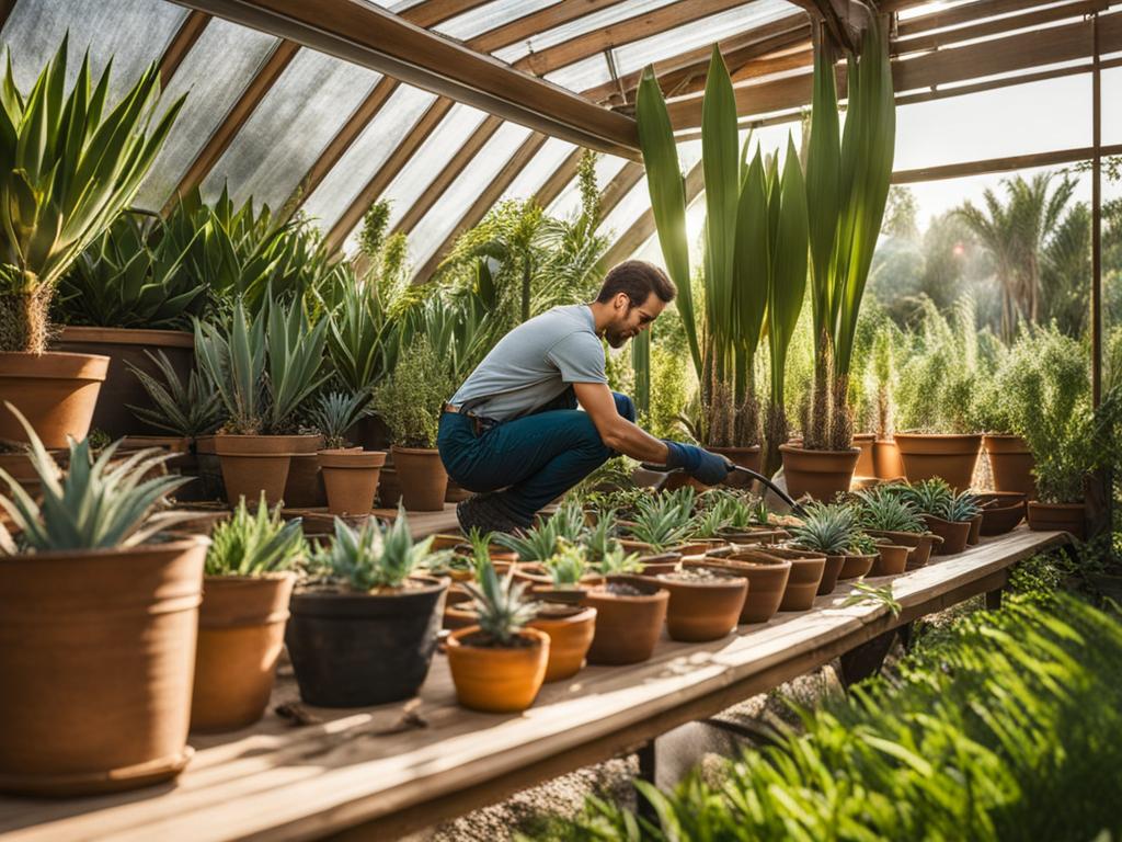 Yucca im Gewächshaus anbauen